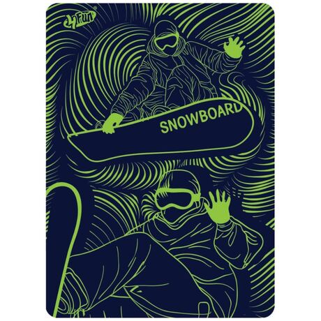 Μαντήλι Λαιμού με Fleece 4Fun Polartec Black Board/Black