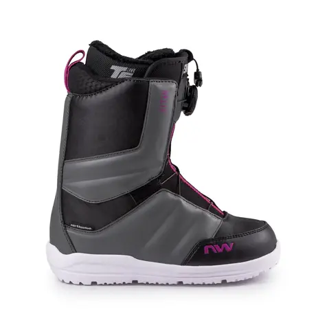 Μπότες Snowboard Northwave Γυναικείες Helix Spin Black/Dark Grey