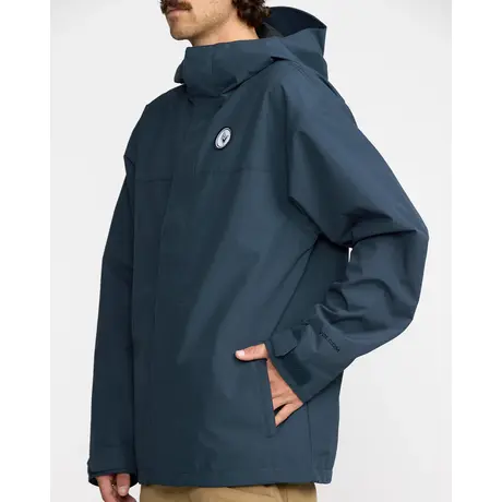 Μπουφάν Volcom Ανδρικό BackThreeEighty Jacket Deep Blue