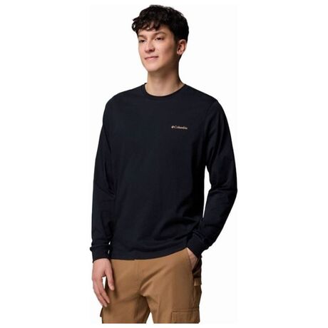 Μπλούζα Columbia Ανδρική CSC™ Seasonal Logo LS Tee Black/Meadowland