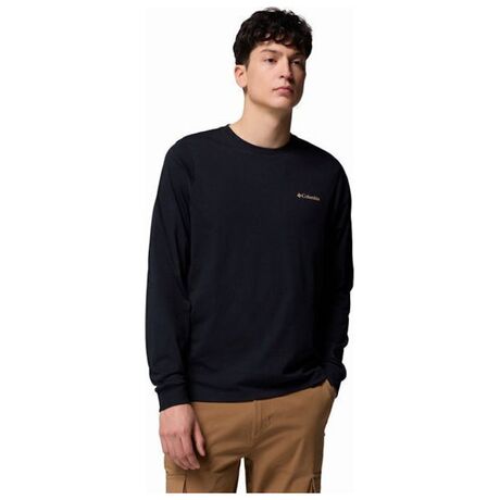 Μπλούζα Columbia Ανδρική CSC™ Seasonal Logo LS Tee Black/Meadowland