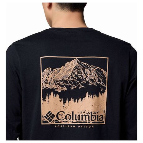 Μπλούζα Columbia Ανδρική CSC™ Seasonal Logo LS Tee Black/Meadowland