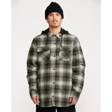Μπουφάν Ανδρικό Volcom Kenson Insul. Flannel Jacket Black Green