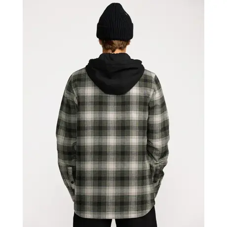 Μπουφάν Ανδρικό Volcom Kenson Insul. Flannel Jacket Black Green