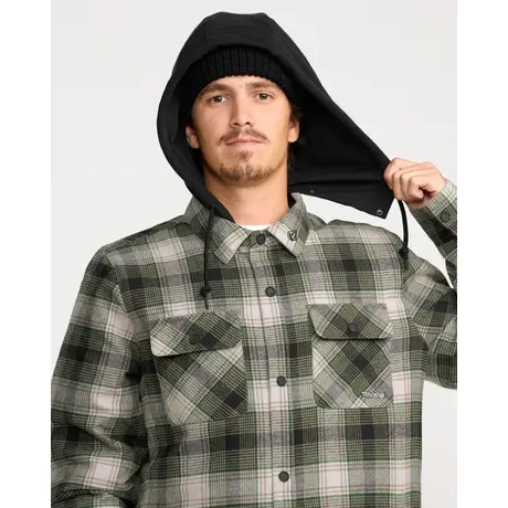 Μπουφάν Ανδρικό Volcom Kenson Insul. Flannel Jacket Black Green