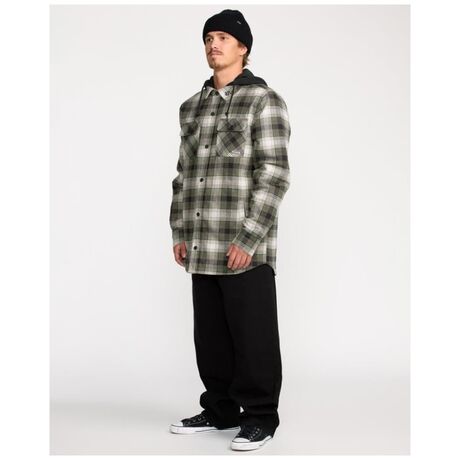 Μπουφάν Ανδρικό Volcom Kenson Insul. Flannel Jacket Black Green