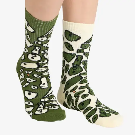 Κάλτσες Y&Y Vertical Unisex Rock Socks Spray Wall Green