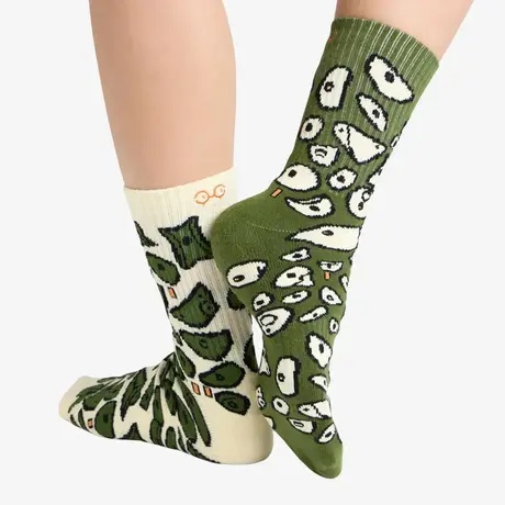Κάλτσες Y&Y Vertical Unisex Rock Socks Spray Wall Green