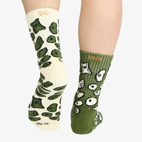 Κάλτσες Y&Y Vertical Unisex Rock Socks Spray Wall Green