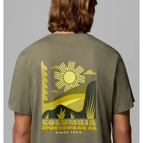 Κοντομάνικο Columbia Ανδρικό CSC&trade; Outdoor BG Tee Stone Green/Shining Sandscape