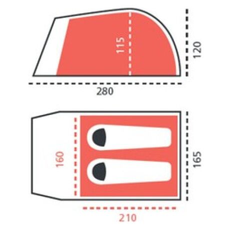 Σκηνή 2 Ατόμων Grand Canyon Topeka 2 Tent Limestone Grey