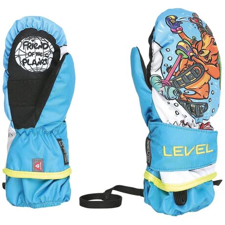 Animal Mitten Light Blue Παιδικά Γάντια Σκι Χούφτες Level