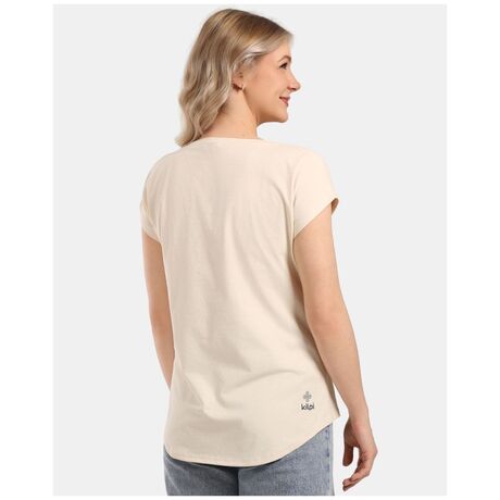 Γυναικείο T-shirt Πεζοπορίας Kilpi Arony-W Beige Quick Dry