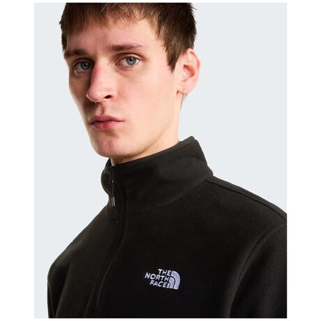 The North Face Glacier 1/4 Zip Fleece TNF Black – Ανδρική Fleece Μπλούζα Πεζοπορίας