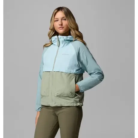 Columbia Spire Valley™ Safari/Marine Light/Crushed Blue – Γυναικείο Αντιανεμικό Μπουφάν