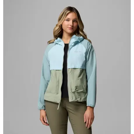 Columbia Spire Valley™ Safari/Marine Light/Crushed Blue – Γυναικείο Αντιανεμικό Μπουφάν