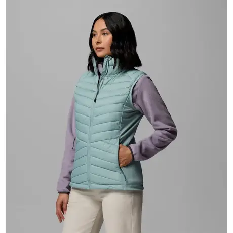 Columbia Powder Pass™ III Hybrid Vest Crushed Blue – Γυναικείο Αμάνικο Γιλέκο