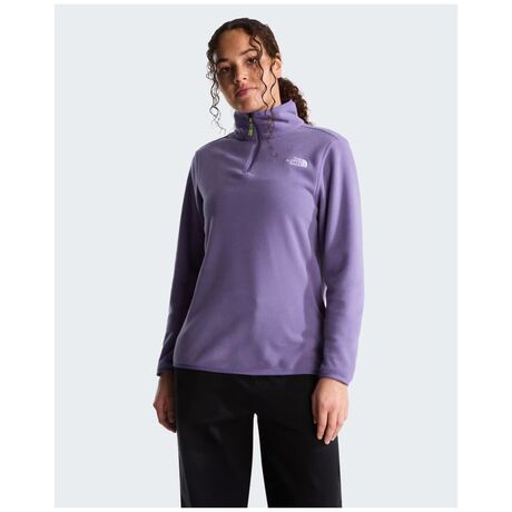 The North Face Glacier 1/4 Zip Fleece Grounded Plum – Γυναικεία Fleece Μπλούζα Πεζοπορίας