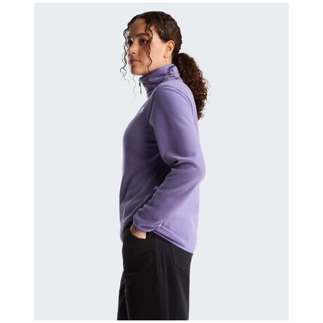 The North Face Glacier 1/4 Zip Fleece Grounded Plum – Γυναικεία Fleece Μπλούζα Πεζοπορίας