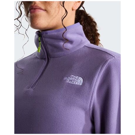 The North Face Glacier 1/4 Zip Fleece Grounded Plum – Γυναικεία Fleece Μπλούζα Πεζοπορίας