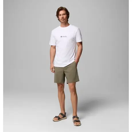 Columbia Knoll Canyon™ Graphic T-Shirt White/Hike More – Ανδρικό Μπλουζάκι με Τύπωμα