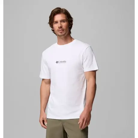 Columbia Knoll Canyon™ Graphic T-Shirt White/Hike More – Ανδρικό Μπλουζάκι με Τύπωμα