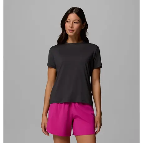 Columbia Parsons Back Graphic T-Shirt Black Heather/Floral Fun – Γυναικείο Μπλουζάκι με Τύπωμα
