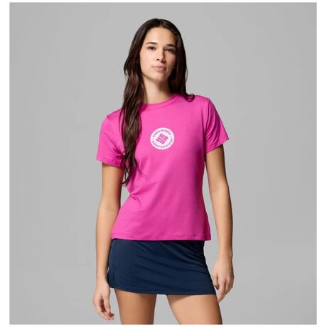 Columbia Parsons Point T-Shirt Fuchsia Heather – Γυναικείο Μπλουζάκι με Τύπωμα