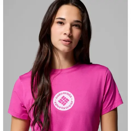 Columbia Parsons Point T-Shirt Fuchsia Heather – Γυναικείο Μπλουζάκι με Τύπωμα