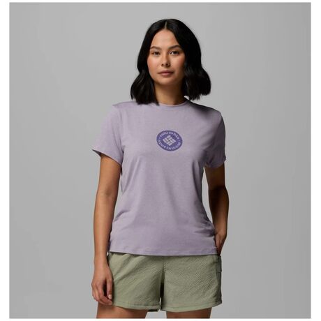 Columbia Parsons Point T-Shirt Lavender Pearl Heather – Γυναικείο Μπλουζάκι με Τύπωμα