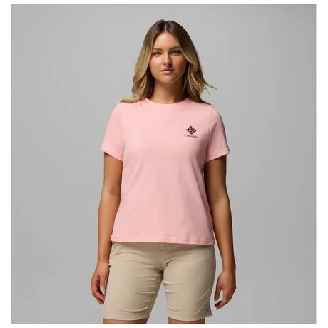 Columbia Rolling Bend™ Pink Sand/Stacked Gem Mini – Γυναικείο T-Shirt με Τύπωμα