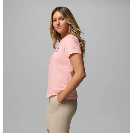 Columbia Rolling Bend™ Pink Sand/Stacked Gem Mini – Γυναικείο T-Shirt με Τύπωμα