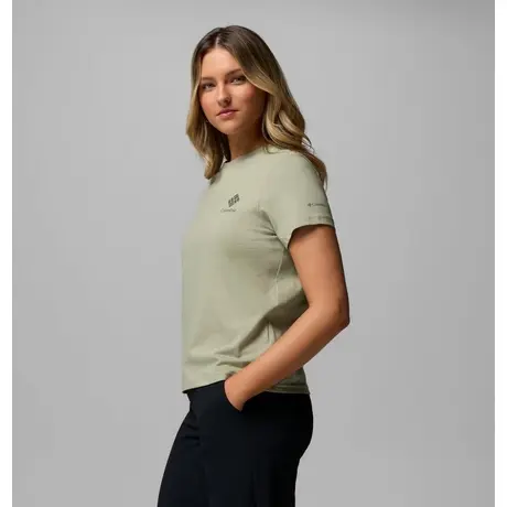 Columbia Rolling Bend™ Safari/Stacked Gem Mini – Γυναικείο T-Shirt με Τύπωμα
