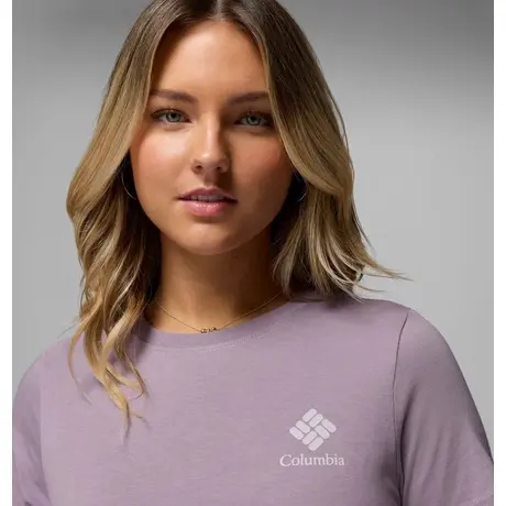 Columbia Rolling Bend™ Shale Purple/Stacked Gem Mini – Γυναικείο T-Shirt με Τύπωμα