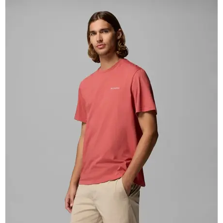 Columbia CSC™ Basic Tee Washed Red – Ανδρικό Βαμβακερό T-Shirt