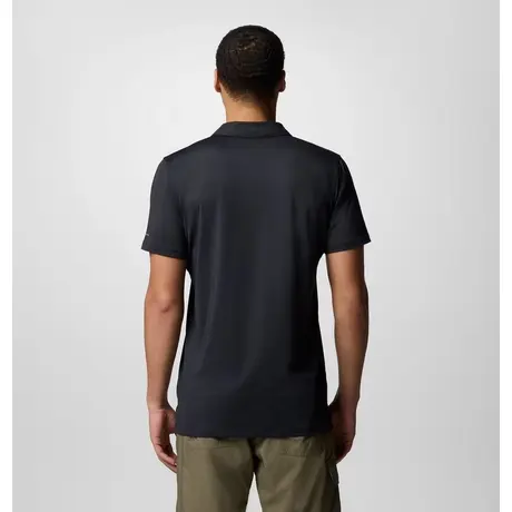 Columbia Tech Trail™ Black – Ανδρική Κοντομάνικη Μπλούζα Πόλο