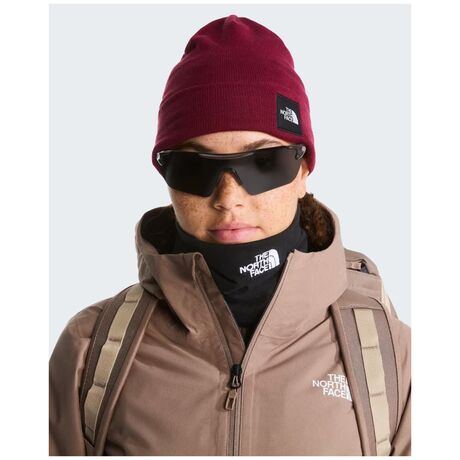 The North Face Dock Worker Recycled Beanie Burgundy Crush – Σκουφός με Ρεβέρ