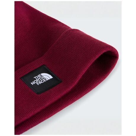 The North Face Dock Worker Recycled Beanie Burgundy Crush – Σκουφός με Ρεβέρ