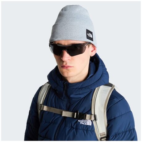 The North Face Dock Worker Recycled Beanie Pale Grey Heather – Σκούφος με Ρεβέρ