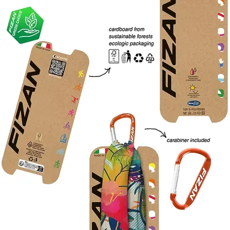 Μαντήλι Λαιμού Fizan Tropical Green/Pink