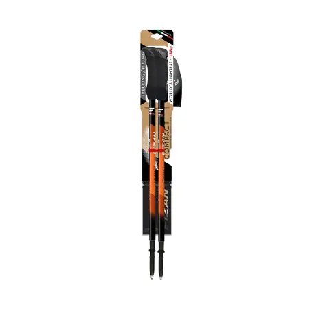 Fizan Compact Τηλεσκοπικά Μπατόν Πεζοπορίας Orange