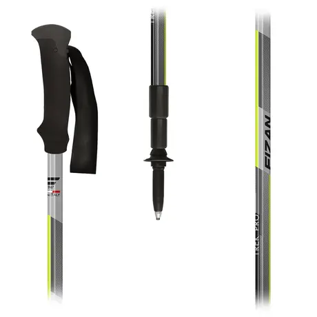 Fizan Trek Pro Τηλεσκοπικά Μπατόν Πεζοπορίας Grey/Yellow