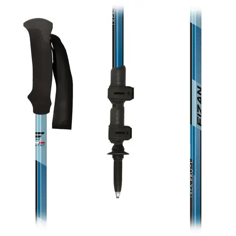 Fizan Trek Pro-L Τηλεσκοπικά Μπατόν Πεζοπορίας Blue