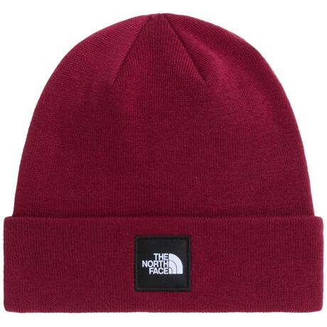 The North Face Dock Worker Recycled Beanie Burgundy Crush – Σκουφός με Ρεβέρ