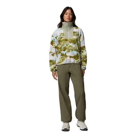 Columbia Sequoia Grove™ Printed Γυναικεία Μπλούζα Fleece Citron Haze/Fieldaze