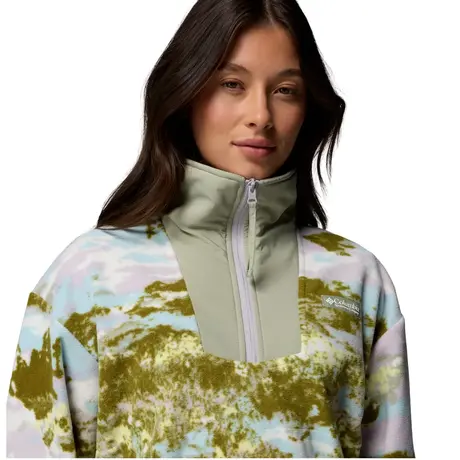 Columbia Sequoia Grove™ Printed Γυναικεία Μπλούζα Fleece Citron Haze/Fieldaze