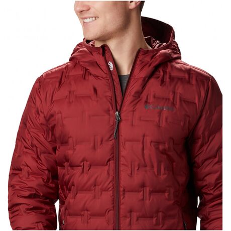 Delta Ridge™ Down Hooded Red Jasper COLUMBIA Ανδρικό Μπουφάν